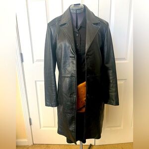 KATIANA K COUTURE LEATHER COAT. Made in Italy